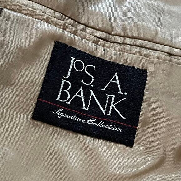 JoS. A. Bank Men's Wool Plaid Sport Jacket Size 43R - Picture 7 of 9